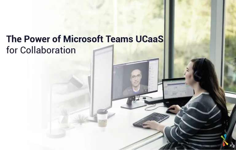 business-woman-using-Microsoft-teams-ucaas-services