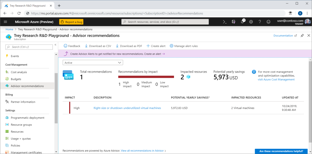 advisor-recommendations
