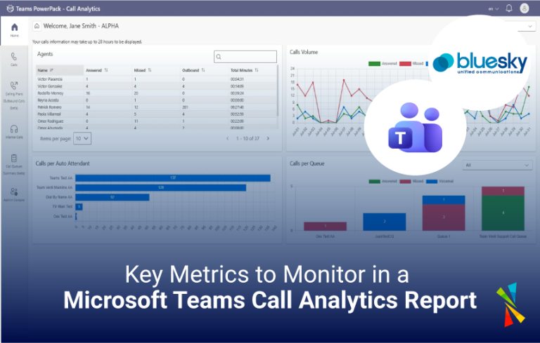 Key Metrics to Monitor in a Microsoft Teams Call Analytics Report - BlueSky UC